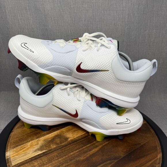 NEW Nike Force Trout 9 Men’s 13 Pro MCS 'Rainbow' Baseball Cleats FB2908-106 - Picture 5 of 7